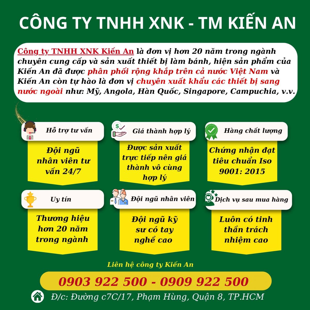 Công ty TNHH XNK Kiến An